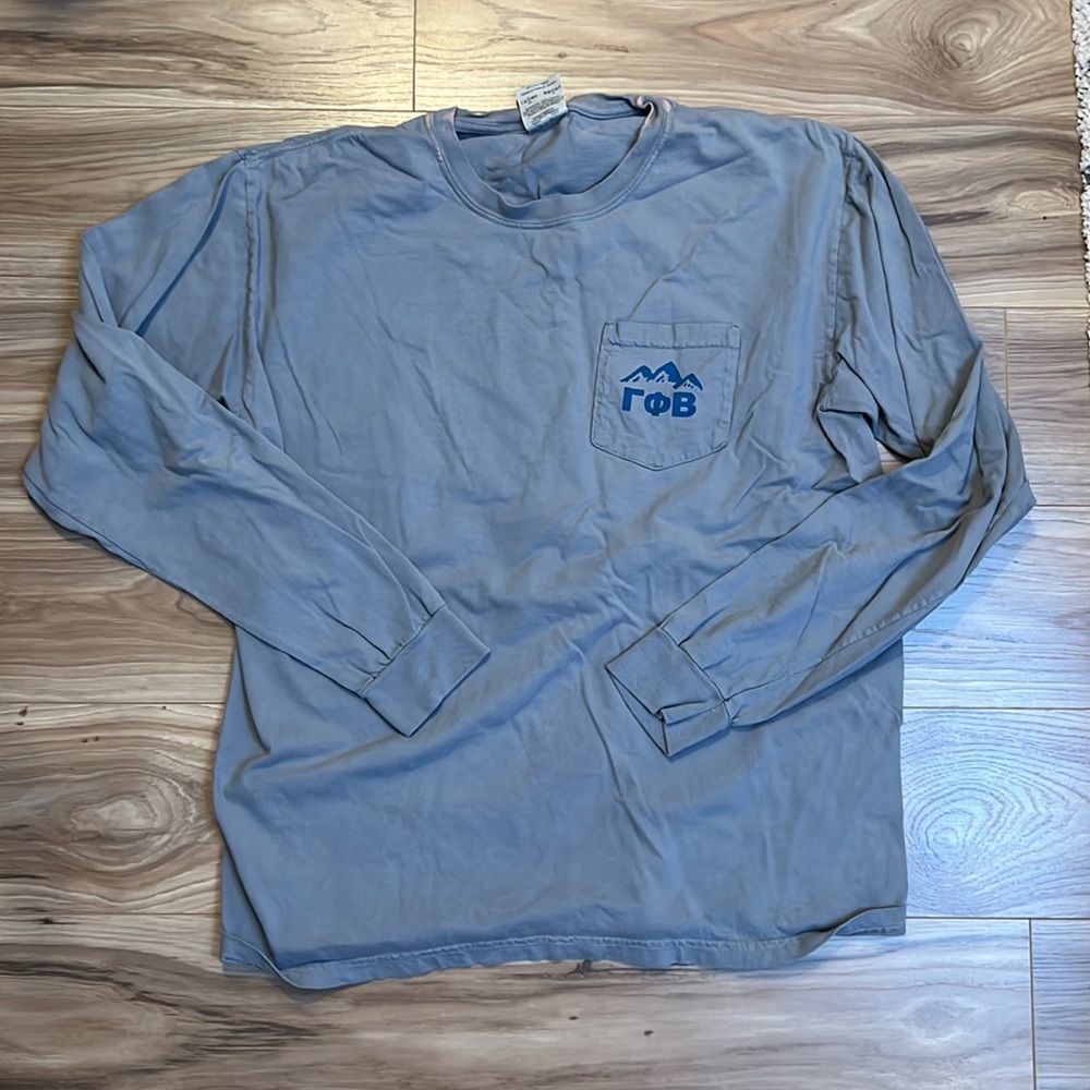 Gamma phi beta long sleeve comfort colors shirt